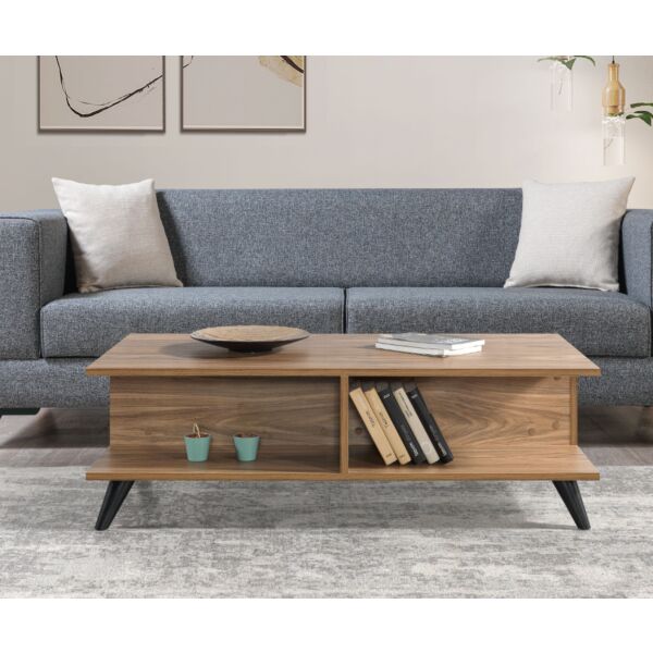 طاولة قهوة لوفيل إلم كوف 120 سم - بني