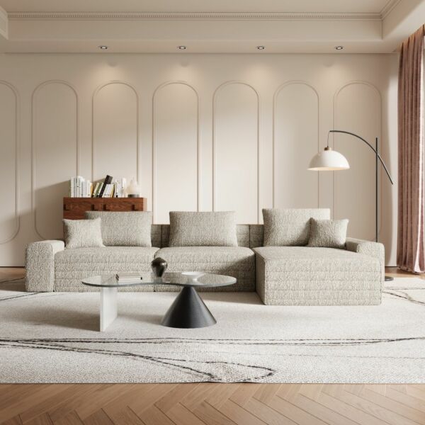 كنب زاوية يمين بونا - بيج