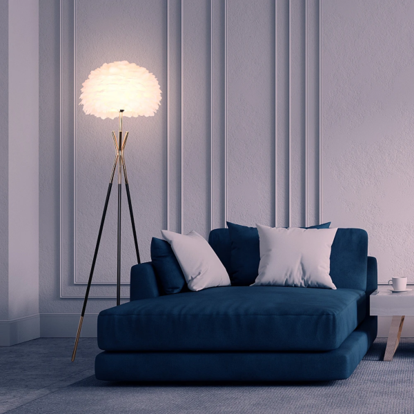 ابجورة ارضية تريبل - اسود