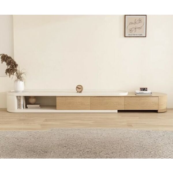 طاولة تلفزيون سينال  -  كريمي وبني