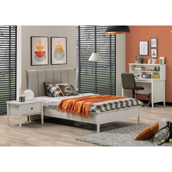 سرير مفرد دايون - أبيض