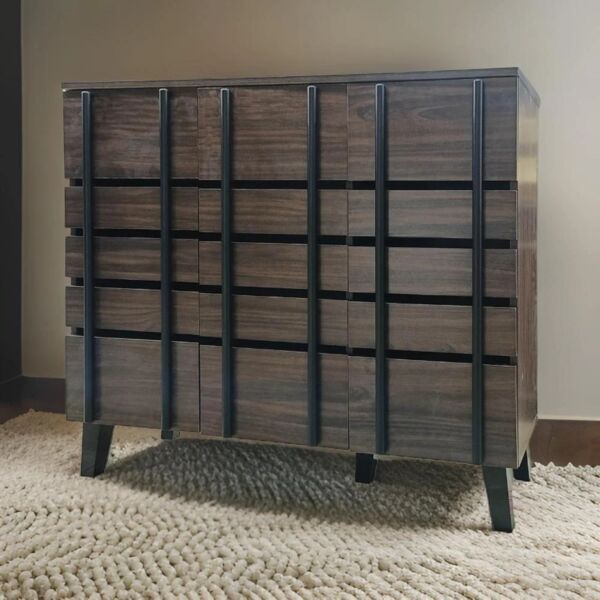 خزانة احذية ب 3 ابواب رومو 100 سم - بني