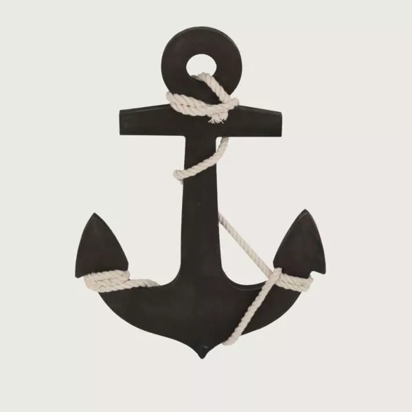 تحفة ديكور مرساة سفينة-اسود