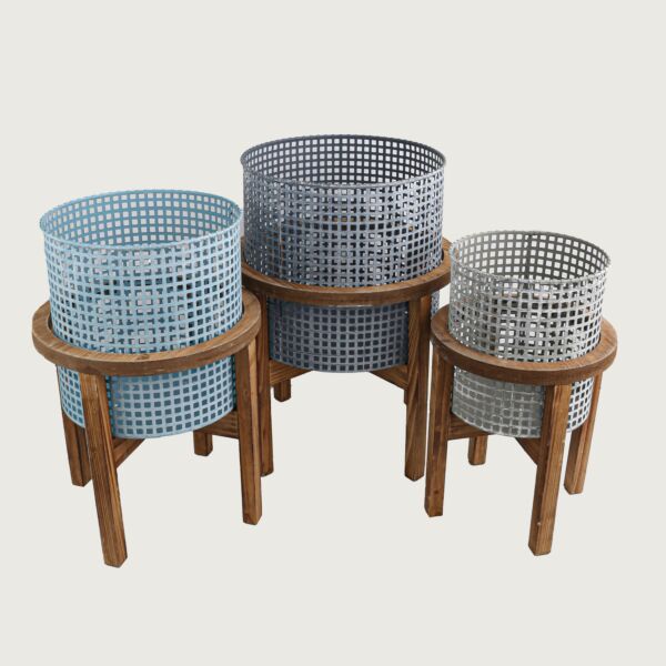 طقم مراكن زرع اليف 3 قطع - متعدد الالوان