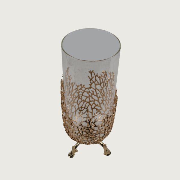 فازة اليسا مقاس كبير - ذهبي