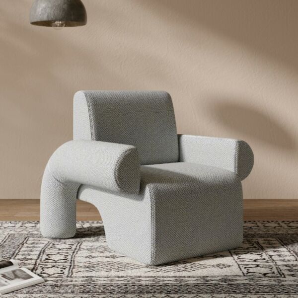 كرسي مفرد رويال - ازرق وبيج