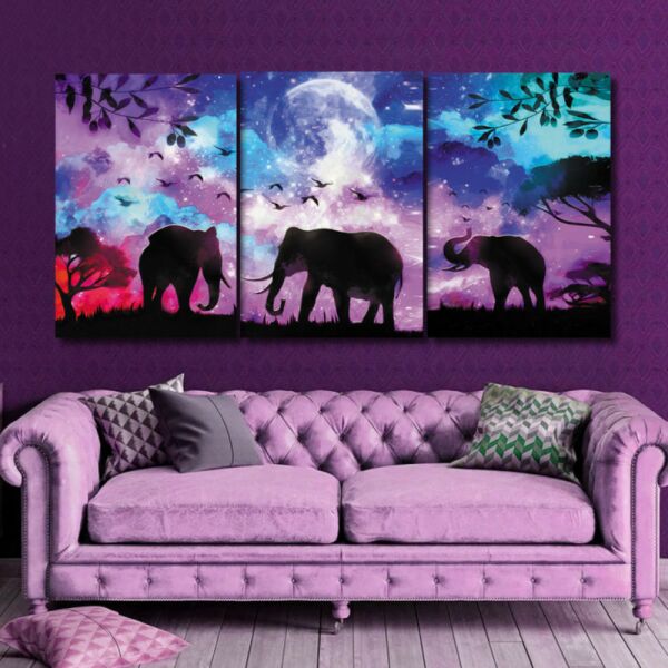 طقم لوحات جدارية فنية مارتنك لتزين الحائط بتصميم طبيعة ثلاث قطع-متعدد الالوان