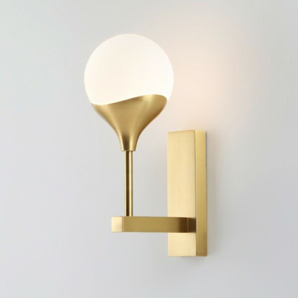 إضاءة جدارية مودرن ذهبي مفرد جيروم