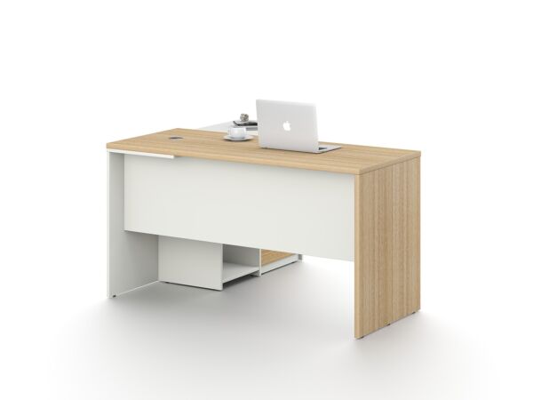 طاولة مكتب مع ملحق 140 سم - ابيض