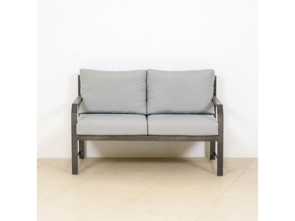 كنب جلسة خارجيه ثنائي نيس - رمادي