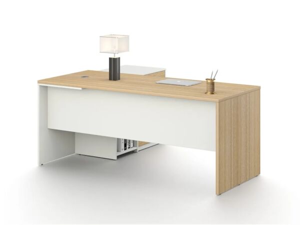 طاولة مكتب مع ملحق 180 سم - ابيض