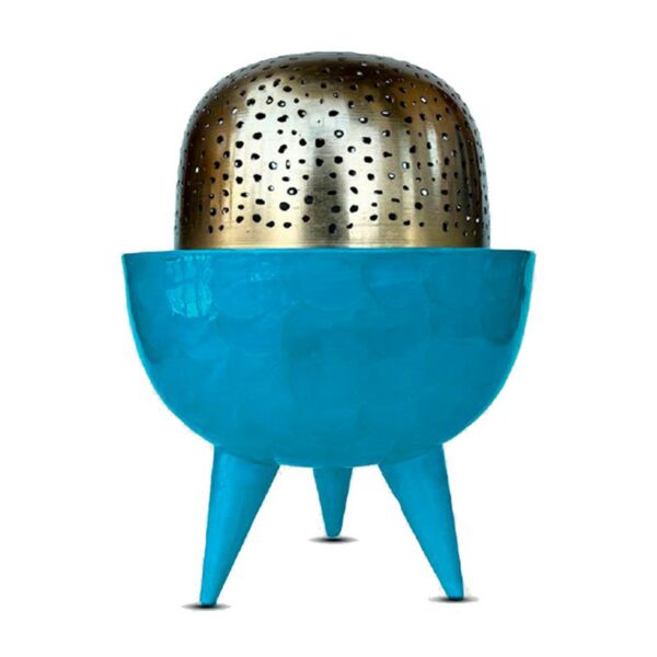 مبخرة كلاسي ازرق - كبير