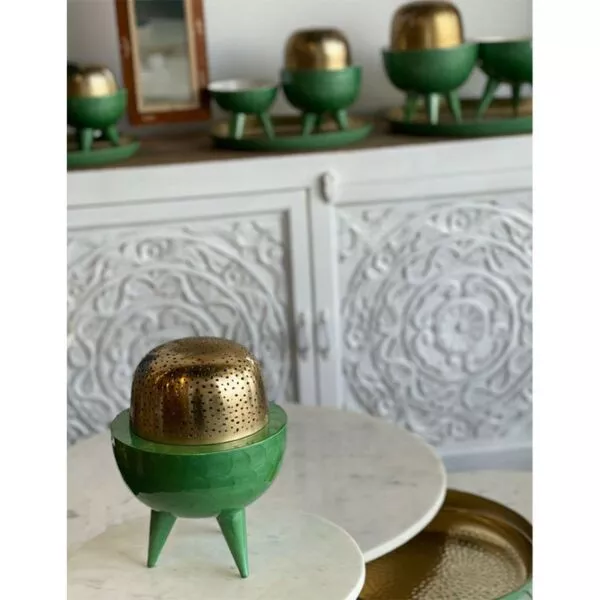 مبخرة كلاسي اخضر - وسط