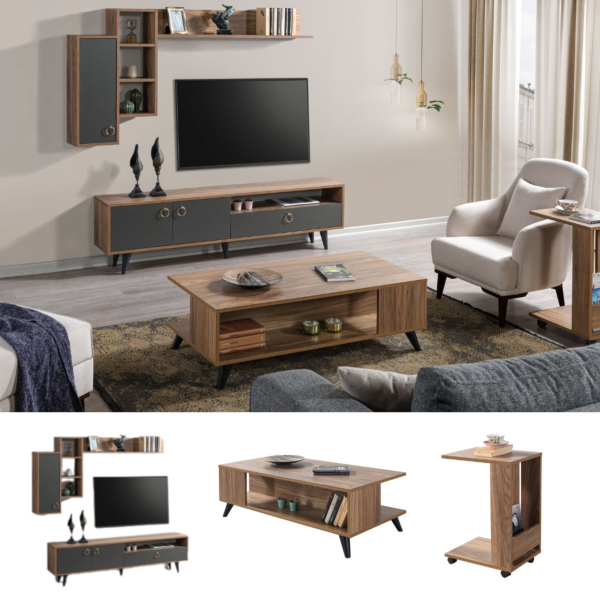 طقم طاولات بيفا إلم كوف- 3 قطع 