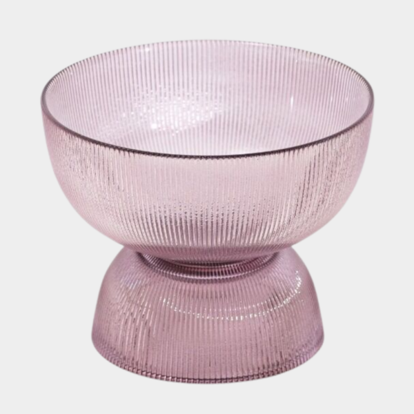 وعاء تقديم بقاعدة - حجم كبير - بنفسجي 