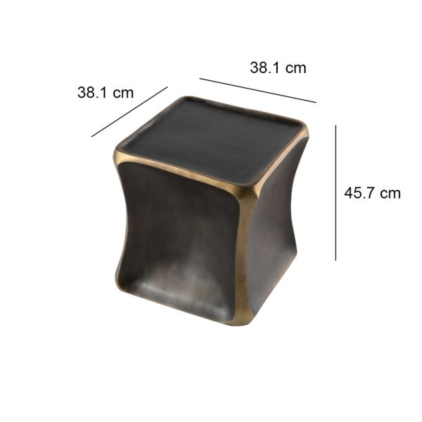 طاولة جانبية موجز - اسود وبرونزي