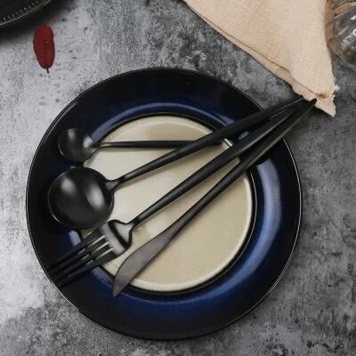 طقم أدوات طعام غوا 4 قطع - لون أسود