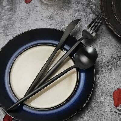 طقم أدوات طعام غوا 4 قطع - لون أسود