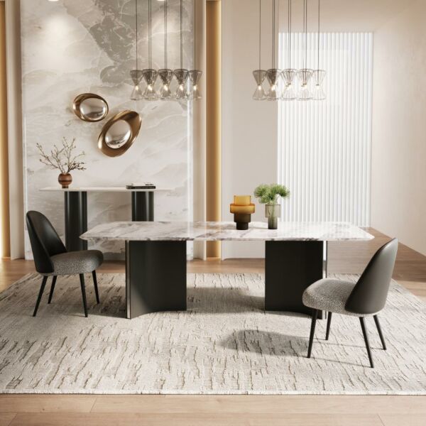 كرسي طعام رالسي - اسود ورمادي