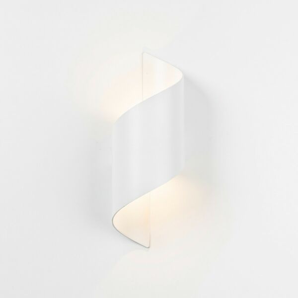 إضاءة جدارية سور حلزوني اطار ابيض