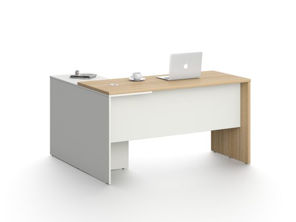 طاولة مكتب مع ملحق 140 سم - ابيض