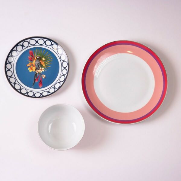 طقم صحون عشاء ديلايت 12 قطعة - متعدد الألوان