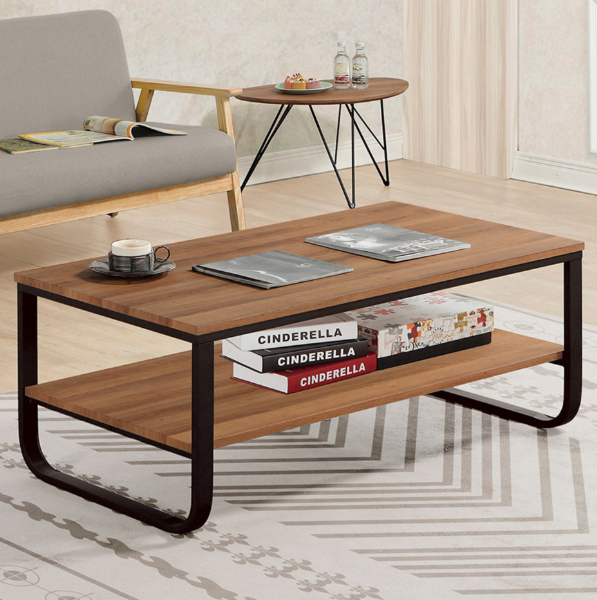 طاولة قهوة رووم - اسود وبني فاتح