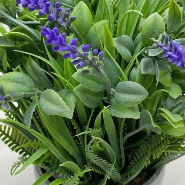 مركن زرع لافندر جيبال - اخضر وبنفسجي ورمادي