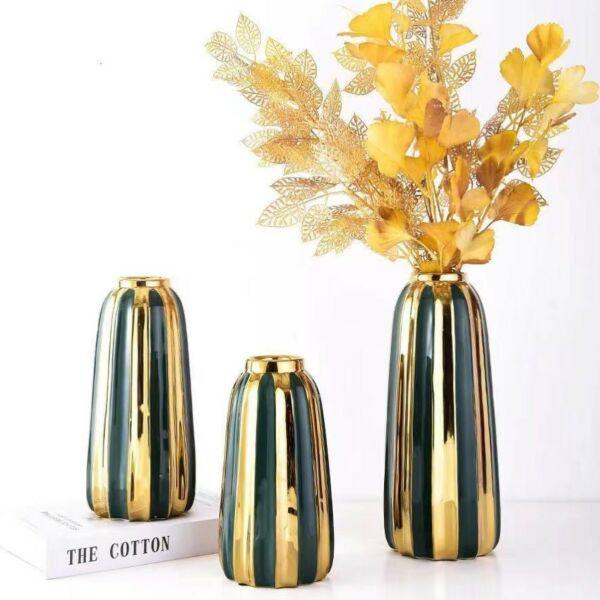 فازة سيراميك ايفان كبير - زيتي