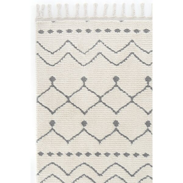 سجادة ثائري من لومز 200x290 - كريمي ورمادي