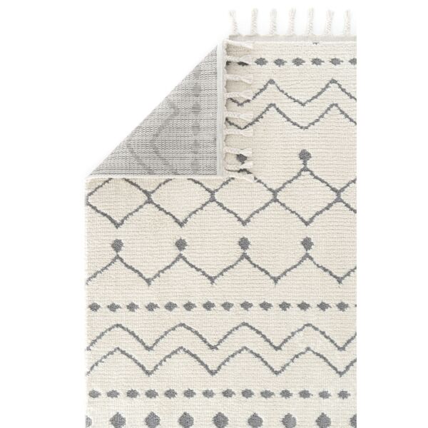 سجادة ثائري من لومز 200x290 - كريمي ورمادي
