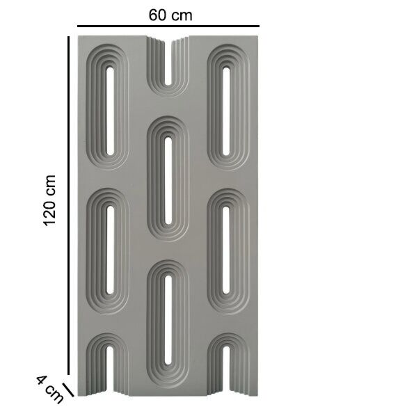 ديكور جداري سكورز - رمادي