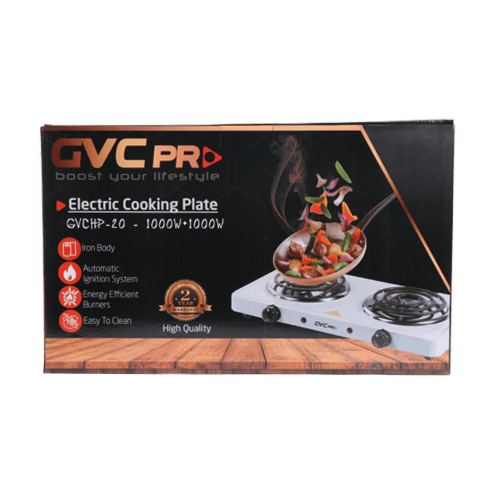 جي في سي برو طباخ كهربائي 2000واط - 2 عين 