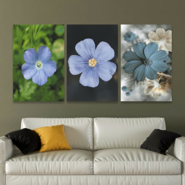 طقم لوحة جدارية فنية نايس 3 قطع - متعدد الالوان