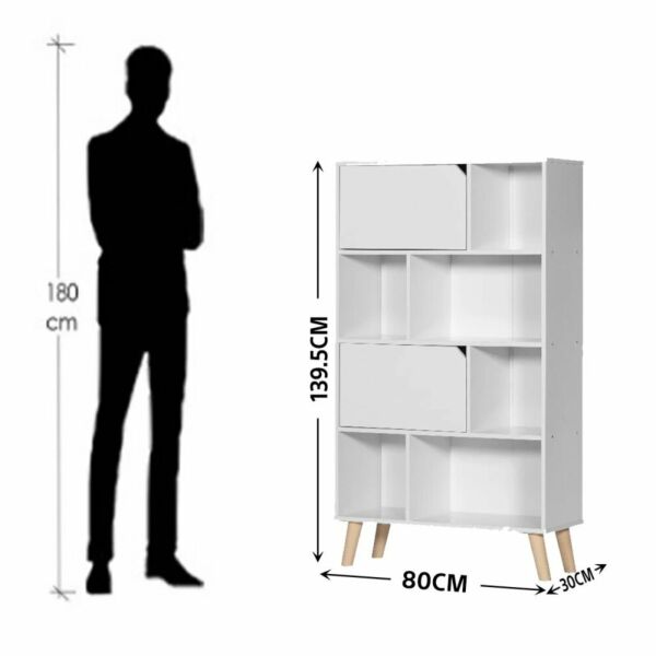 وحدة تخزين كوين خشب مكونة من رفوف وأدراج متعددة الإستخدام 