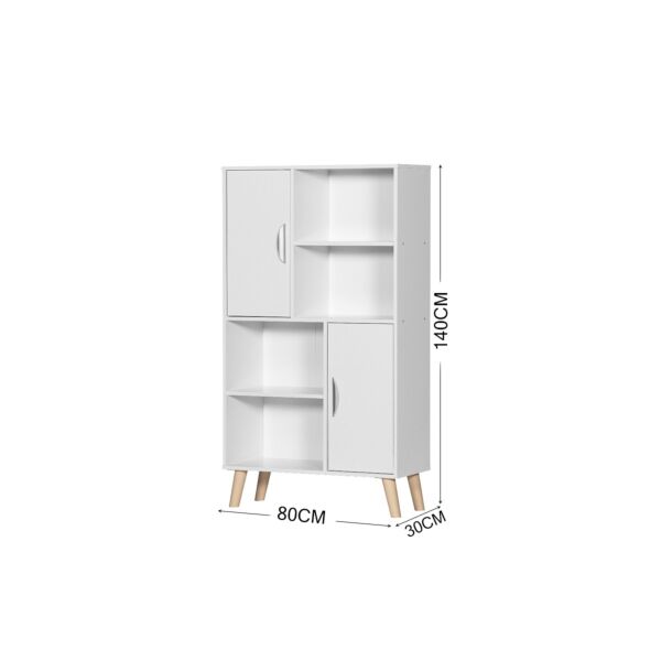 وحدة تخزين دينير خشب مكونة من رفوف وأدراج متعددة الإستخدام 