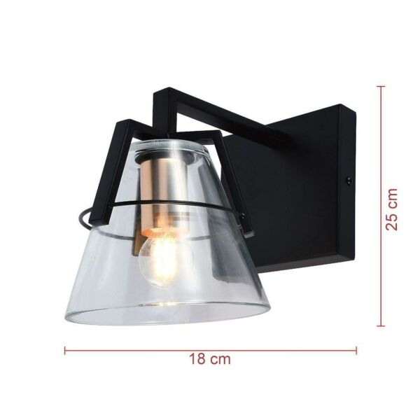 اضاءة جدارية زجاج بلاكوس