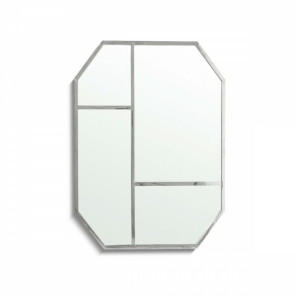 مراية حائط اجدا - فضي