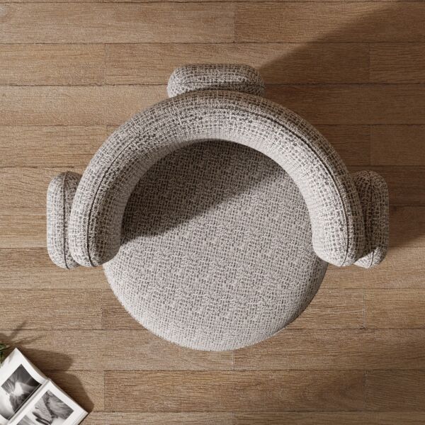 كرسي مفرد دام - رمادي