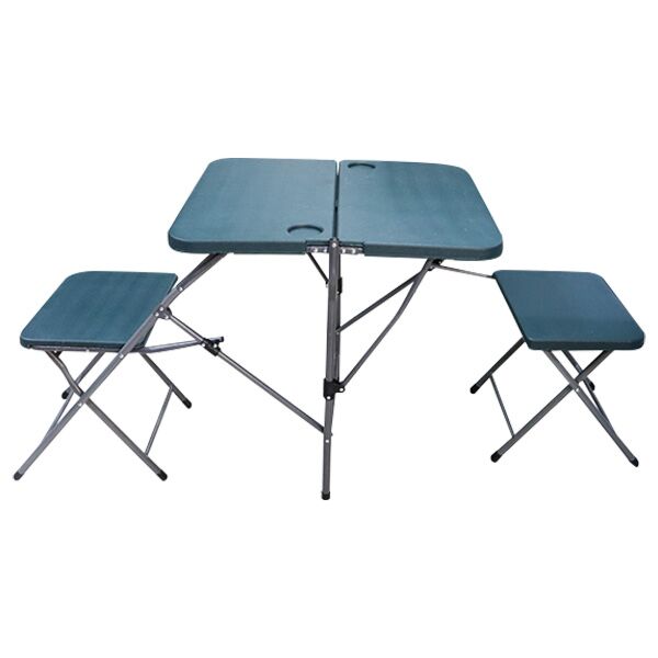  طقم طاولة مع كرسيين فايبر  70x64.5x164 بني 