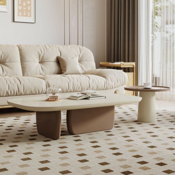 طاولة قهوة مع طاولة جانبية كاتي