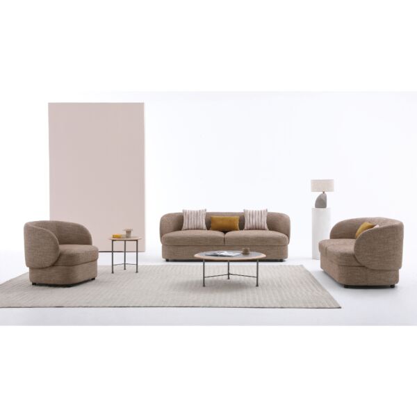 كنبة مفرد ميجا - بني