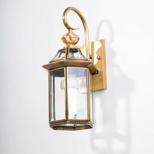 اضاءة جدارية فانوس زوبا مقاس صغير ذهبي