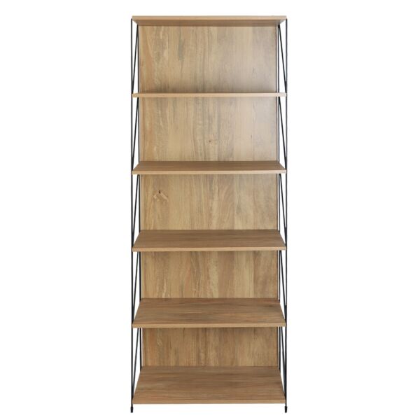 وحدة رفوف لوكس خشب ماليزي 6 ادوار  متعددة الإستخدام خشبي 