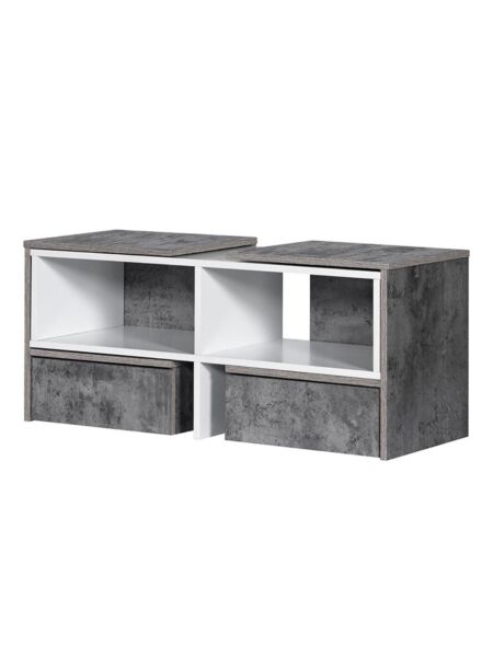 طاولة تلفزيون متحركة أوراخشب ماليزي متعدد الألوان