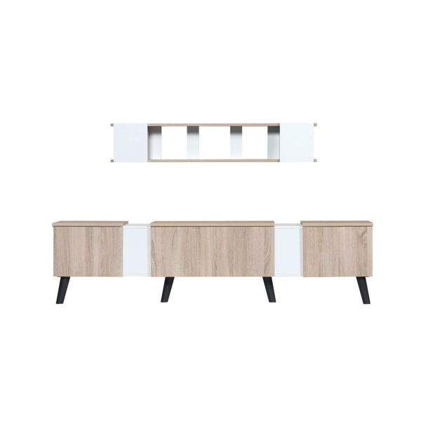 طاولة تلفاز خشب ماليزي متعددة الألوان منيران