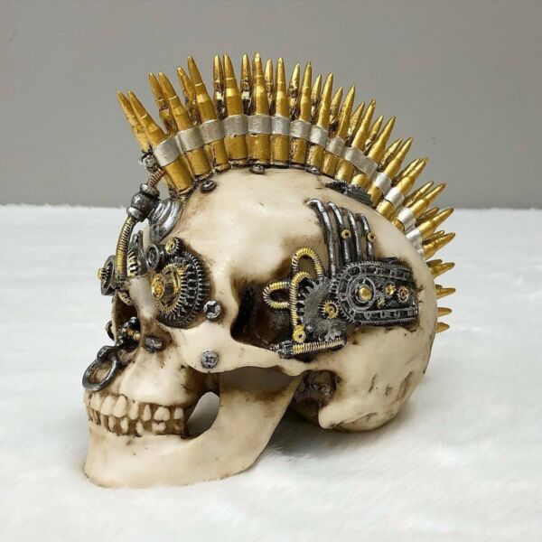 ديكور جمجمة محارب سيراميك كبيرة