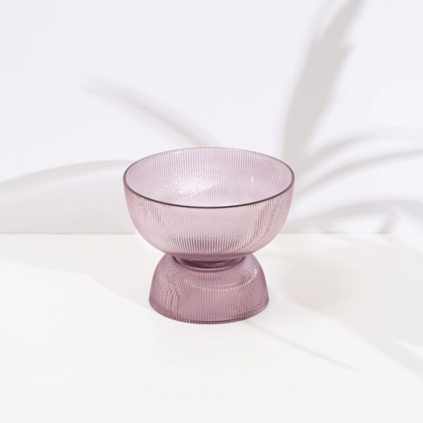 وعاء تقديم بقاعدة - حجم كبير - بنفسجي 