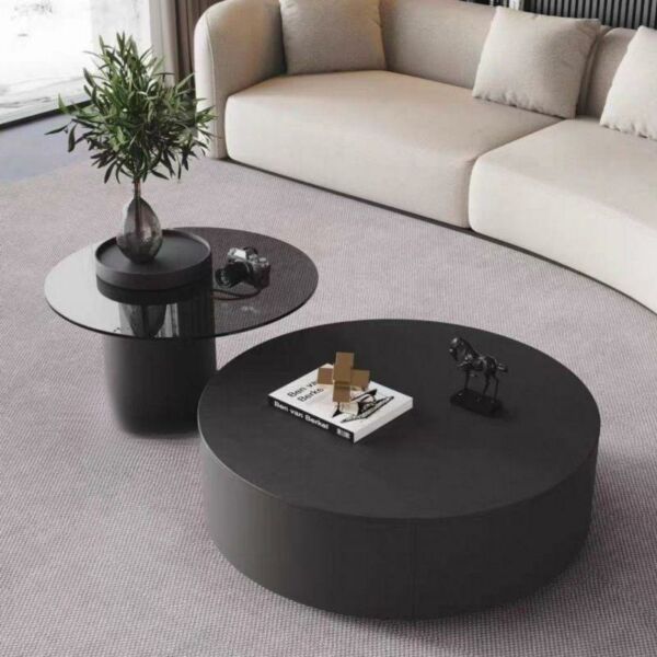 طاولة قهوة مودرن اليجانس - اسود