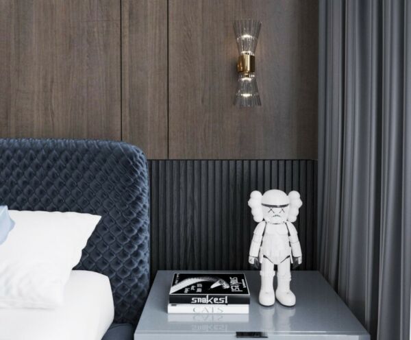 إضاءة جدارية كرستال لمبتين كويلا